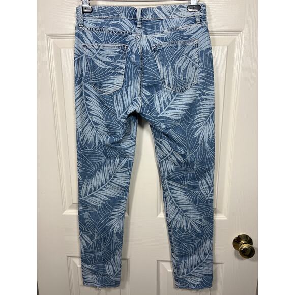 Current/Elliot The Stiletto Wily Palm Leaf Skinny Jeans 25 Everyday Casual - Picture 4 of 9